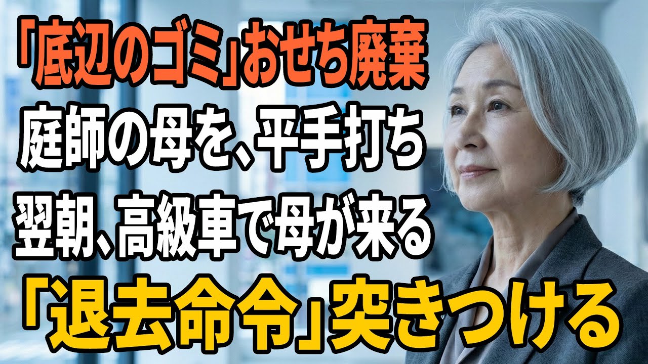 【スカッとする話】20万円のホテルおせちを自慢し、母の手作り重箱を蹴り飛ばした継母。「貧乏人は消えて」と笑うが、翌日、母が「3億円の豪邸のオーナー」として現れると…【朗読】【シニアライフ】【感動する話