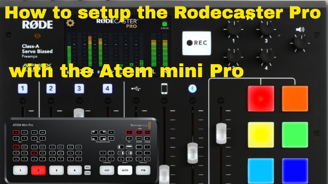How I use Rodecaster Pro for audio with the Atem mini Pro
