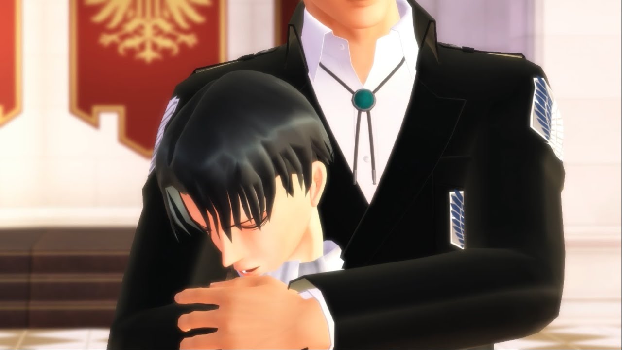 【進撃のMMD】リヴァイ兵長とエルヴィン団長でカンタレラ
