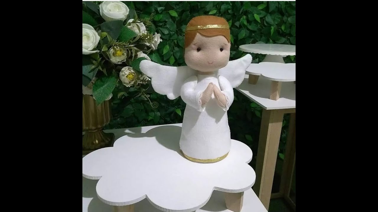 Anjinho em feltro_ Molde Grátis_