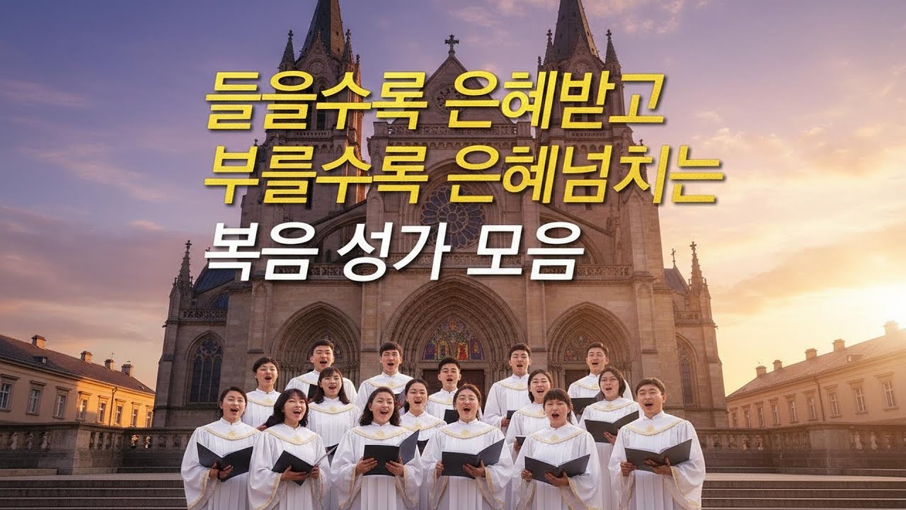 [복음성가모음] 들을수록 은혜받고 부를수록 은혜넘치는 복음성가모음 (은혜찬양연속듣기, 복음성가연속듣기, 복음성