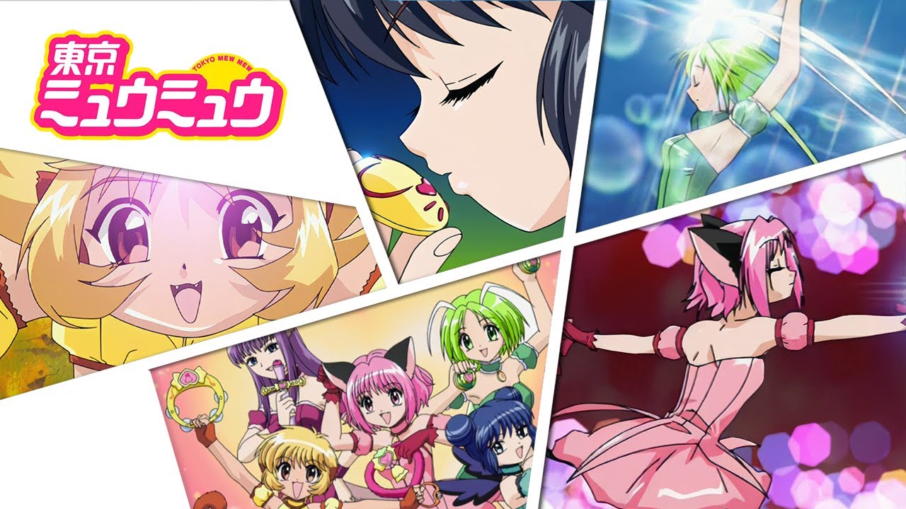 Tokyo Mew Mew | All the Transformations & Speeches Upscaled (Without Zakuro) - 1080p