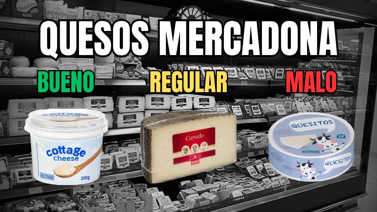 🧀 LOS QUESOS de MERCADONA (cuáles SÍ y cuáles NO comprar) ⚠️