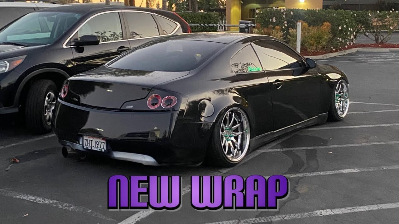 STANCED G35 WRAPPED NEW COLOR ! LOOKS INSANE