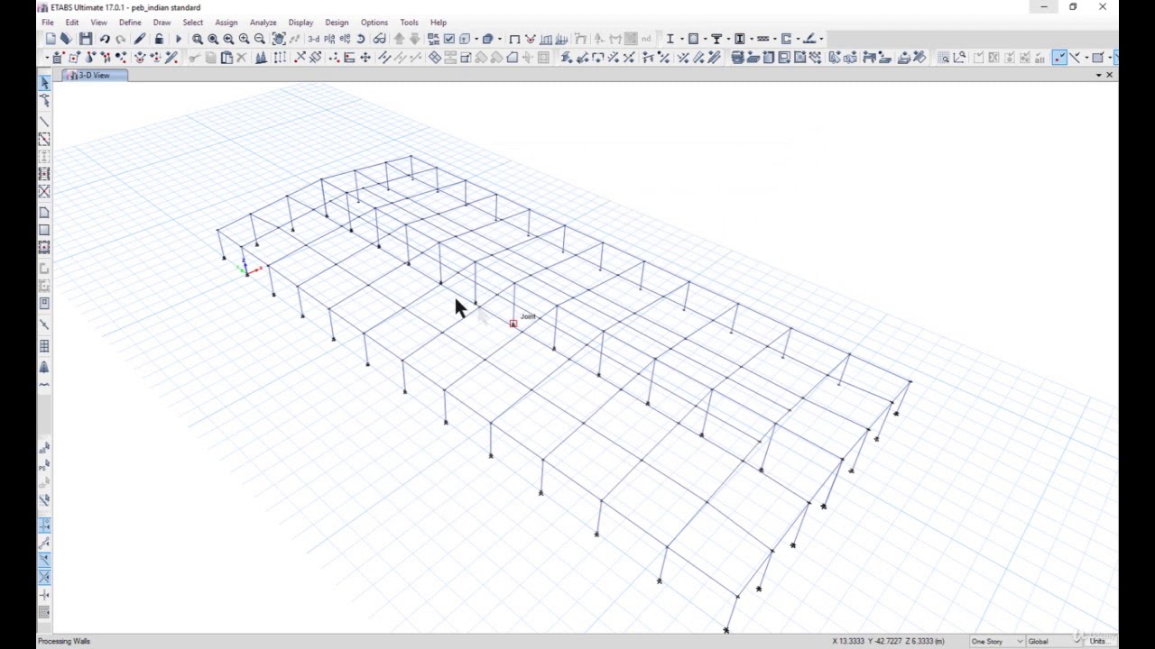 5- Draw plan and elevation bracing