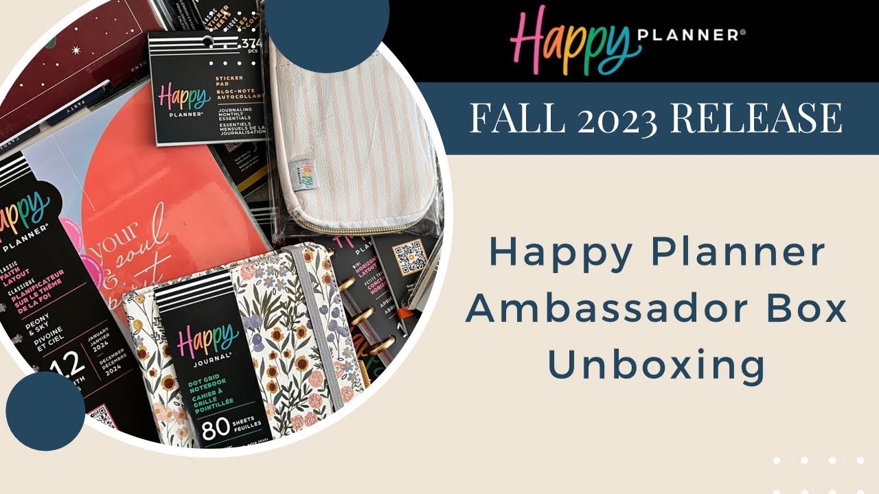 Fall 2023 Happy Planner Release Ambassador Unboxing