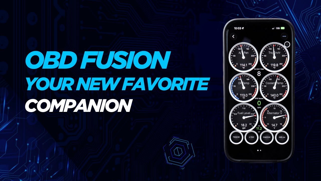 Обзор и демонстрация приложения OBD Fusion | Приборы для внедорожных поездок в режиме реального в...