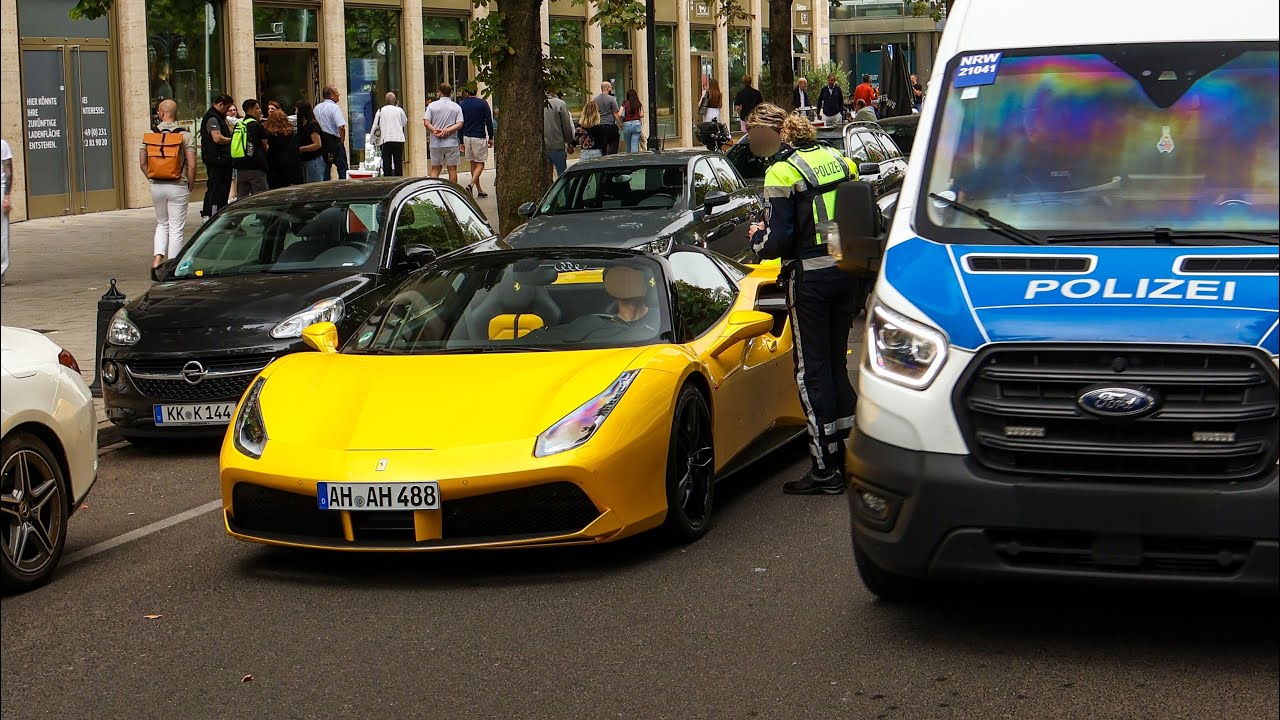 Supercars In Düsseldorf 2025 Ep.30 - Police, A 110R, 911R, GT3 RS, Huracan Performante And More!