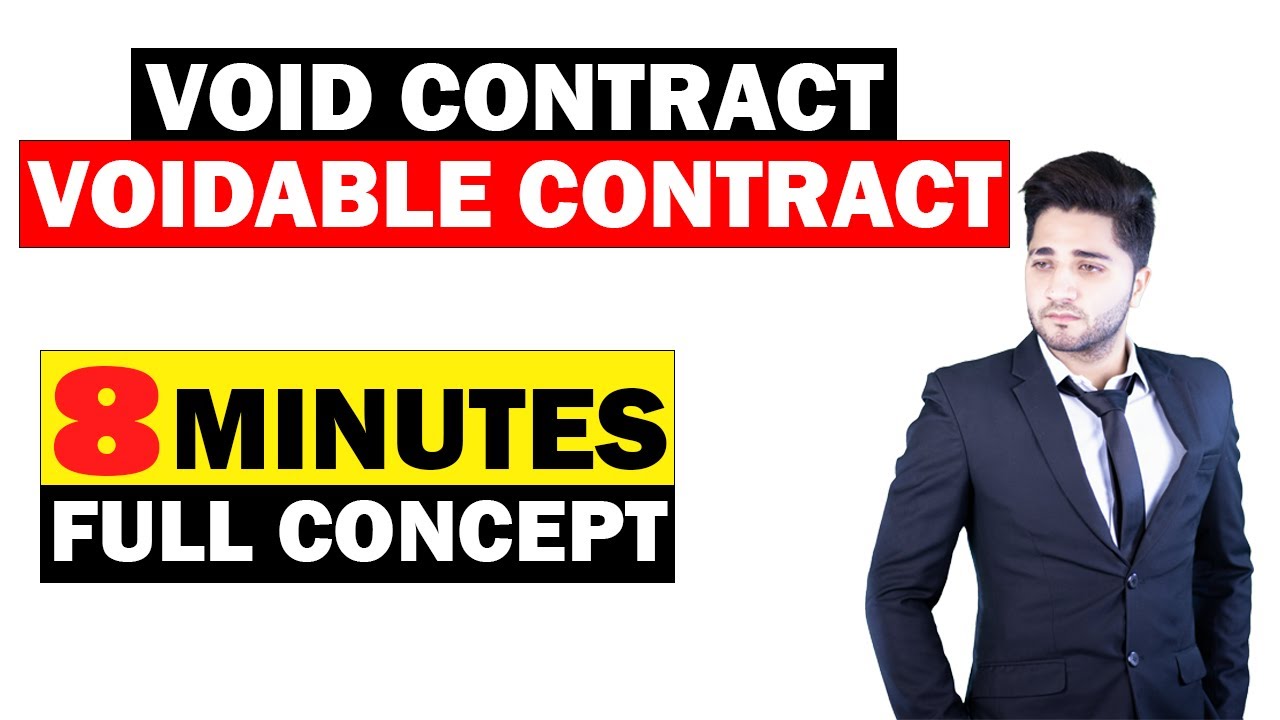 WHAT ARE VOID AND VOIDABLE CONTRACTS | ELEMENTS | WHAT MAKES A CONTRACT VOID OR VOIDABLE