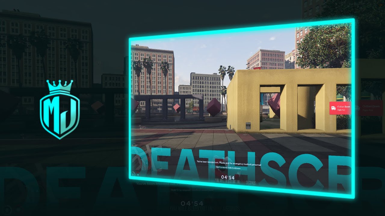 [БЕСПЛАТНО] 💀 Настраиваемый интерфейс экрана смерти | ESX/QBCore/QBOX | РАЗРАБОТКА MJ