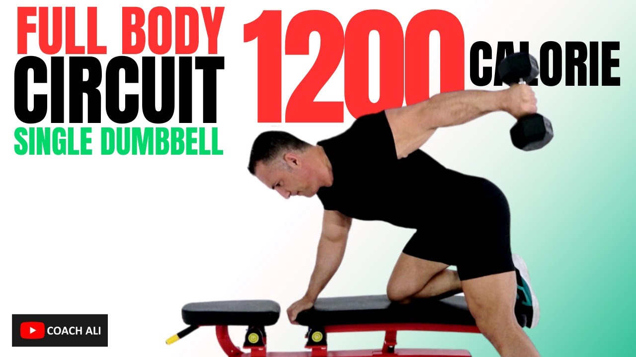 FULL BODY DUMBBELL Workout 1200 cal || Bone & Muscle Development - Single Dumbbell by Coach Ali