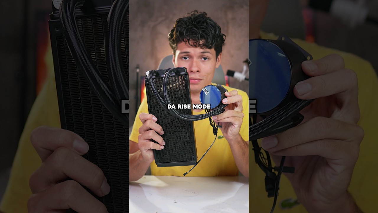 I bought the cheap RISE MODE water cooler lol... black 240mm rgb #viral #gamer #risemode #shorts
