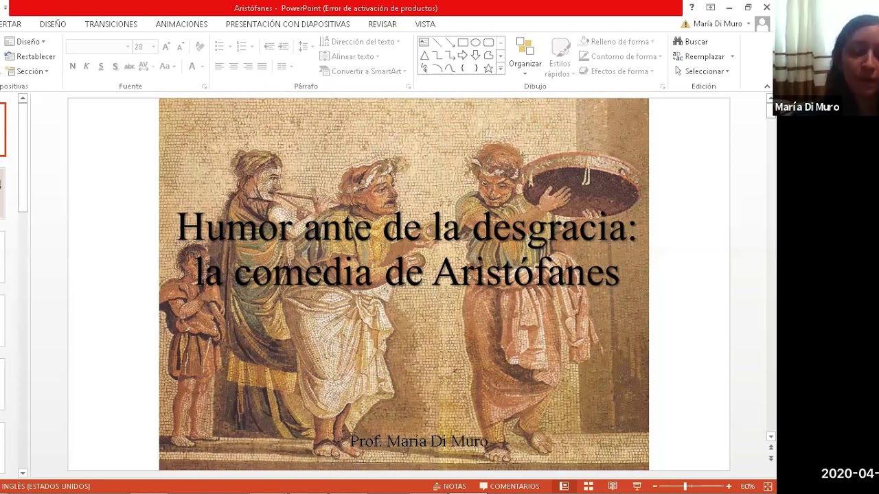 Humor ante la desgracia: la comedia de Aristófanes
