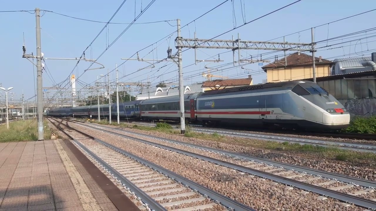 Arrivo del intercity a Milano certosa #train ##railtrack #railway 