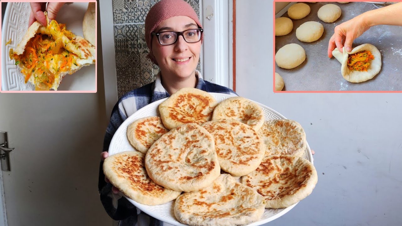 CON 1 CALABACÍN Y 1 ZANAHORIA! PAN RELLENO SIN HORNO! ESPECIAL PARA AHORRAR