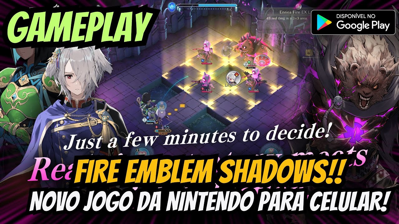 ⭐GAMEPLAY FIRE EMBLEM SHADOWS NOVO JOGO DA NINTENDO PARA CELULAR!!!⭐