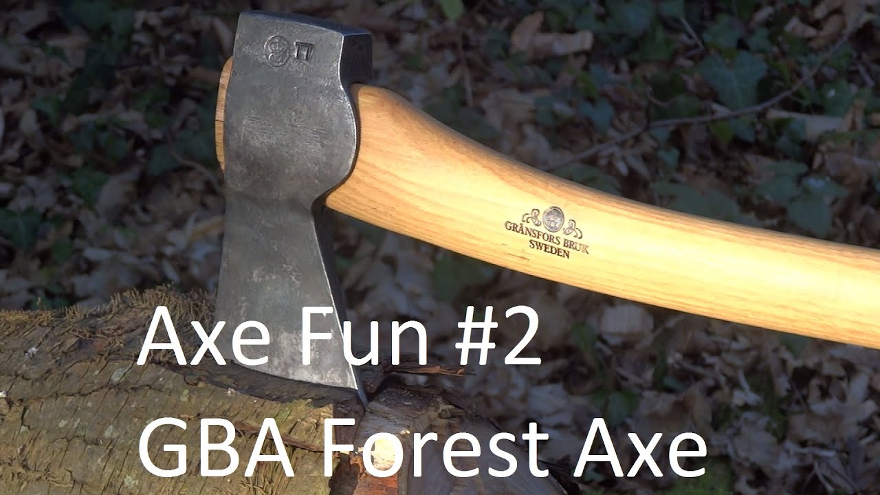 Axe Fun #2 - Scandinavian Forest Axe cutting a fallen tree (Gransfors Bruks)