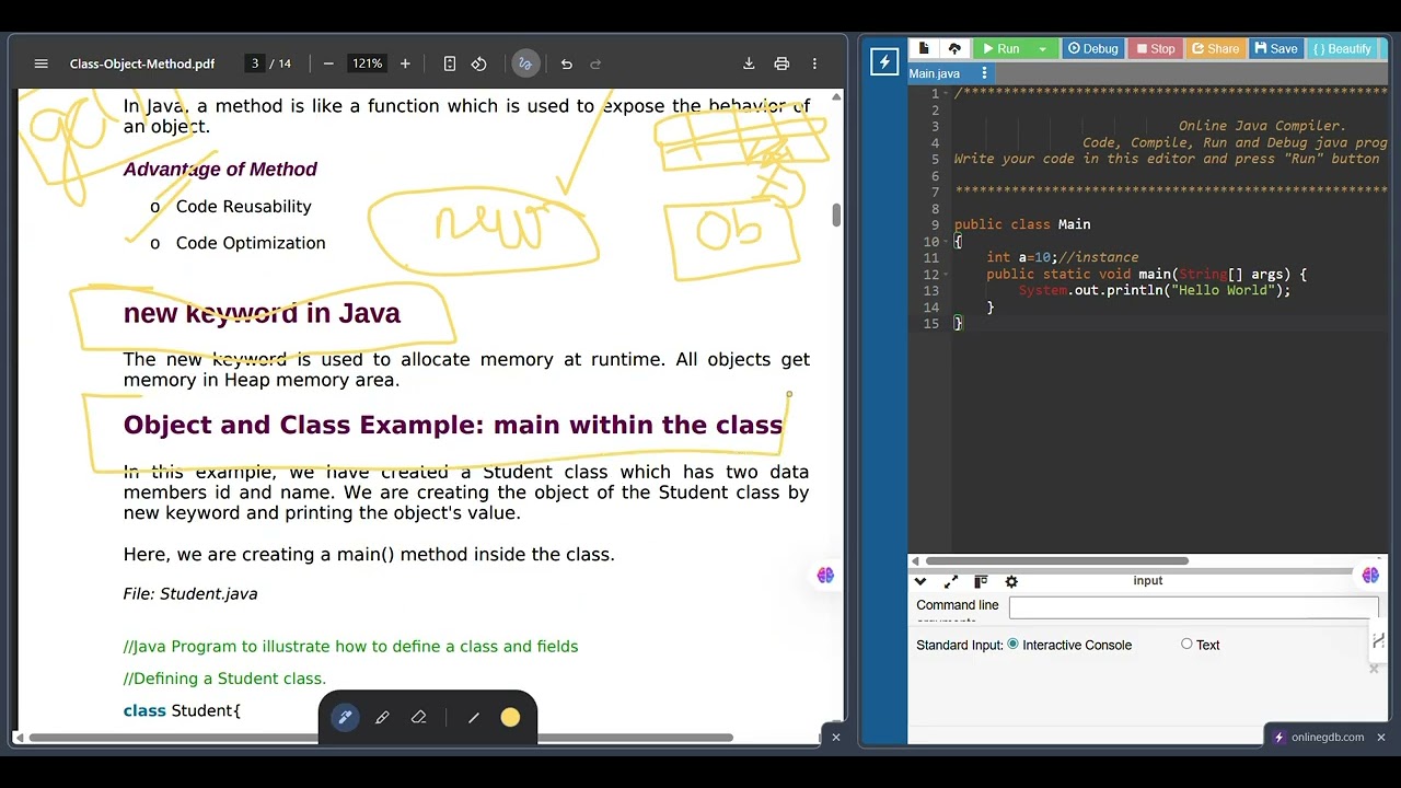 Java Classes & Objects -Part 1| | Master OOP Basics with Hands-On Coding