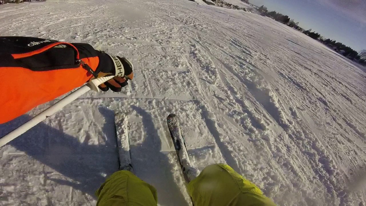 Abfahrt am Lengefelder Skihang Januar 2017