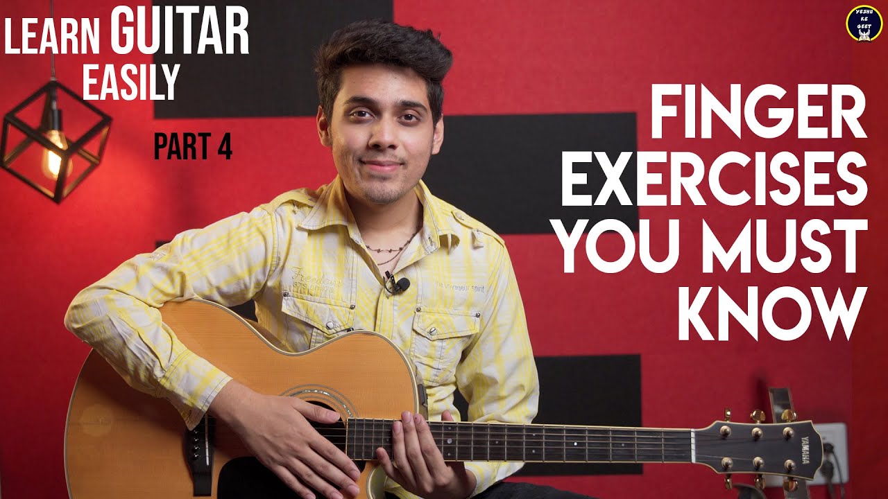 Basic Guitar Finger Exercises Lesson 4 for Beginners | Speed Building | Hindi | Yeshu Ke Geet