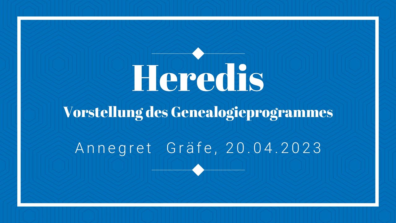 Heredis, eine Genealogieprogramm