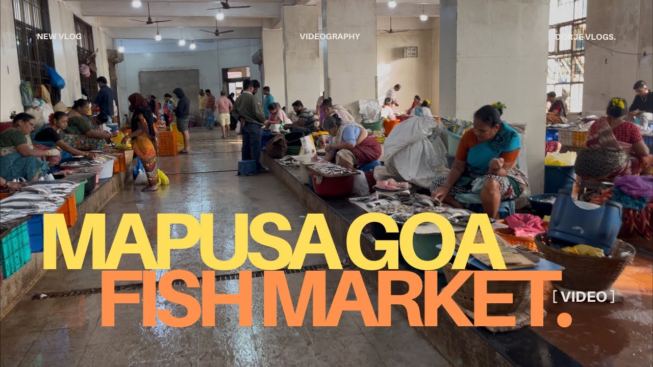 Wholesale And Local Fish Market Of Mapusa Goa INDIA.