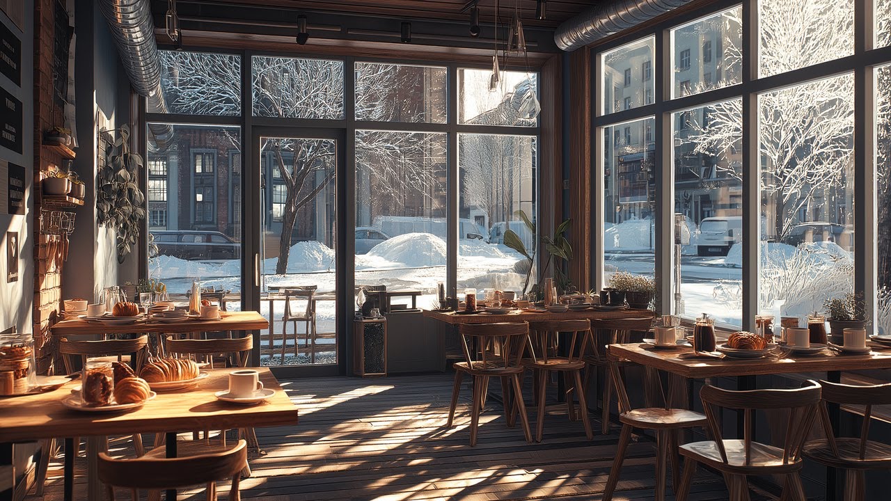 Frost & Honey ☕ Bright Winter Morning Jazz for Work & Peaceful Starts ☀️ | Seasonal Jazz Café