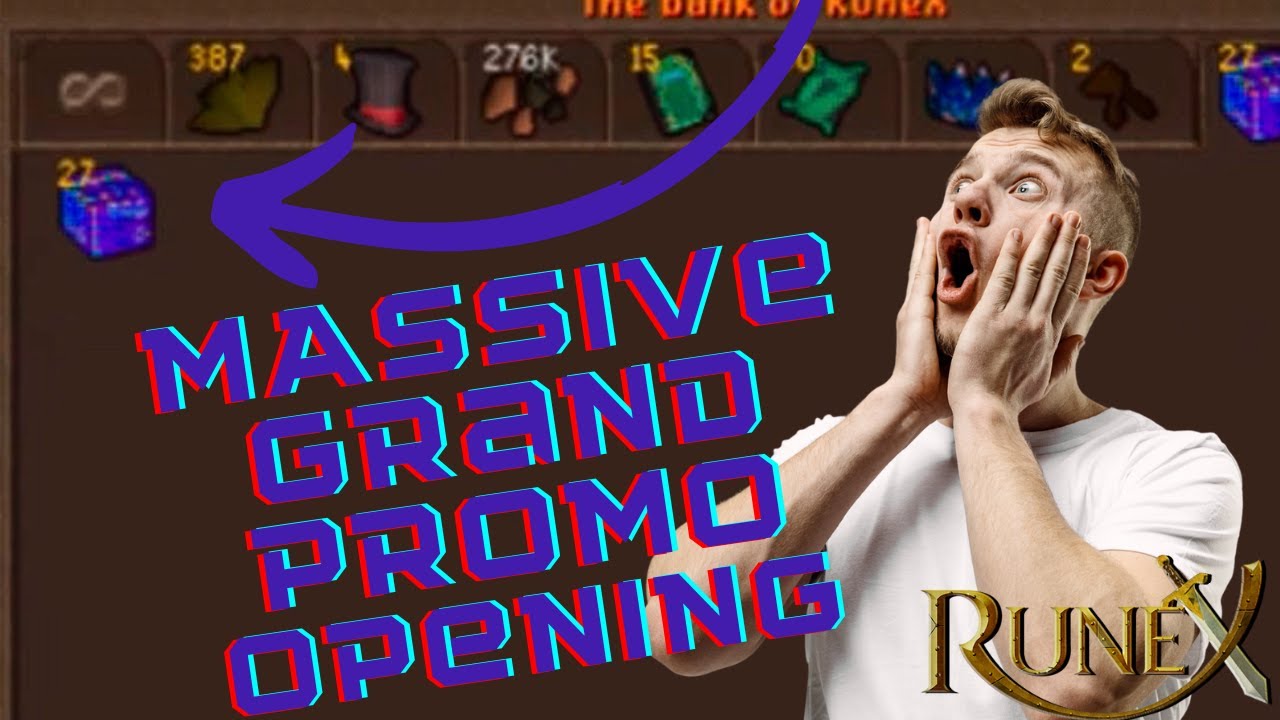 RuneX RSPS - MASSIVE Grand Promo Opening w/ Fatso! Help this man get his Grand Luck Falcon!