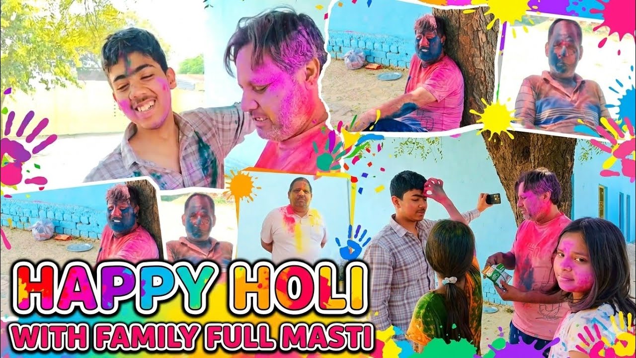 Happy Holi 😊 ||AasthaFamilyvlogs1 