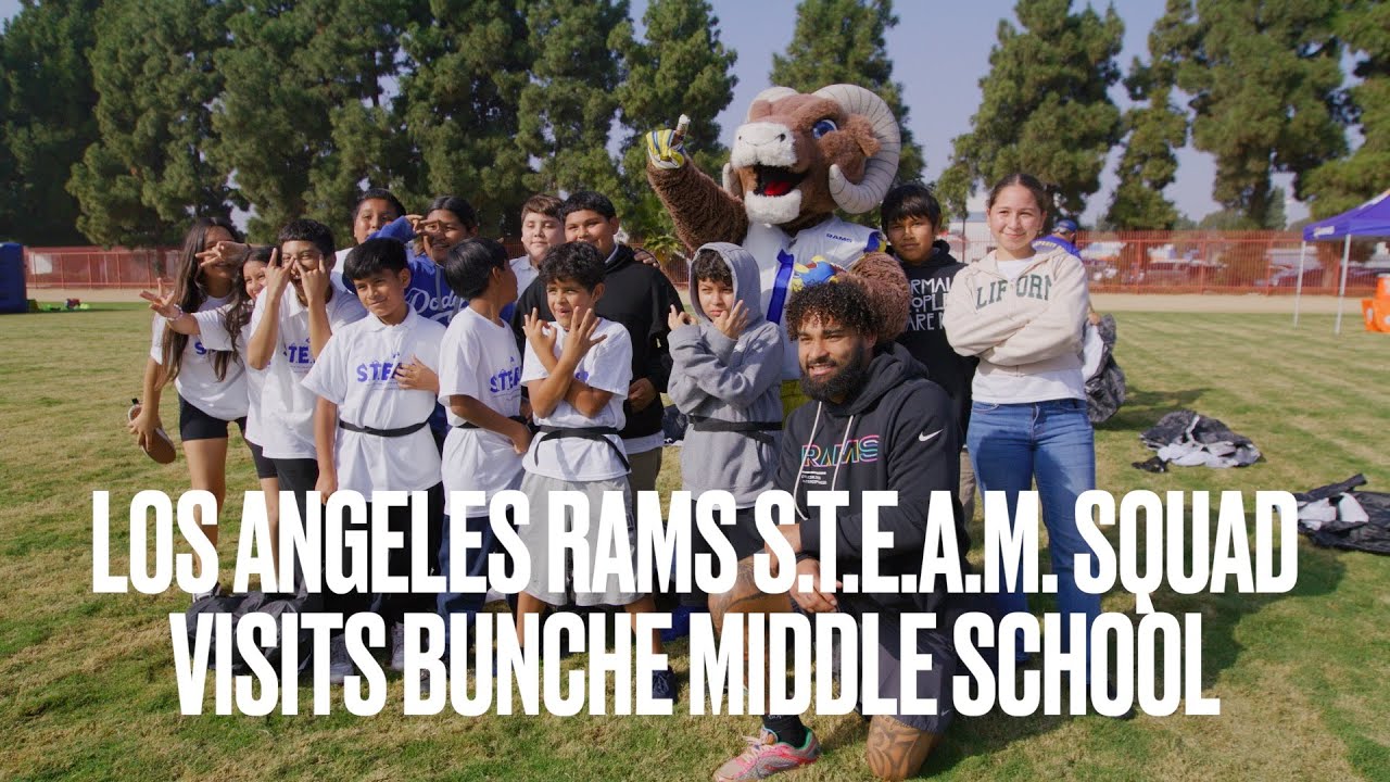 LA Rams Launch S.T.E.A.M. Education Program at Bunche Middle School