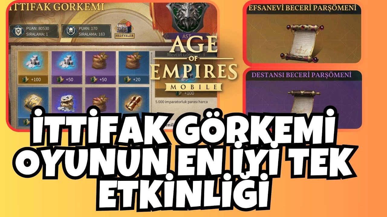 2 BİN TL BÜTÇELİ BAŞLANGIÇ - İTTİFAK GÖRKEMİ / Age of Empires Mobile #ageofempiresmobile