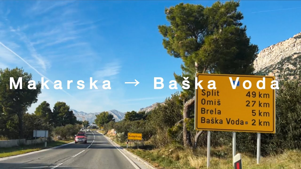 Winter drive Makarska → Baška Voda 