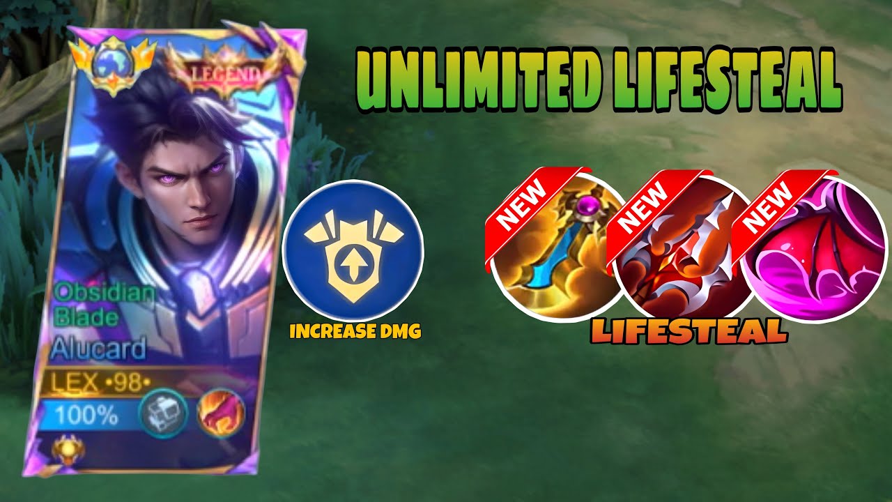 ALUCARD NEW BEST BUILD & EMBLEM 2026! UNLIMITED LIFESTEAL!! (MUST TRY) - MLBB
