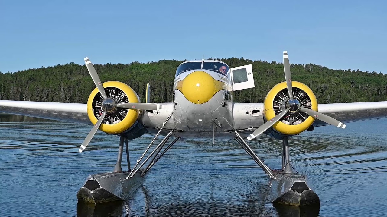 Beech 18 floatplane Canada fishing