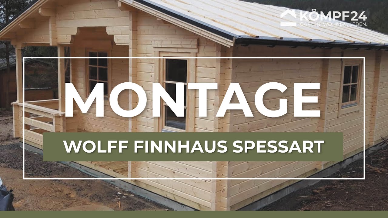 Wir montieren ein Wochenend Ferienhaus - das Wolff Finnhaus Spessart