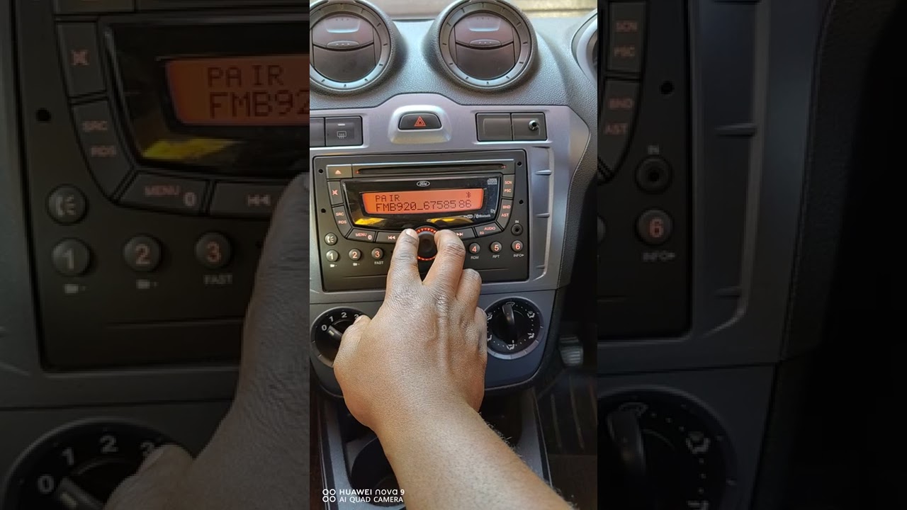Bluetooth pairing  on a Ford Figo