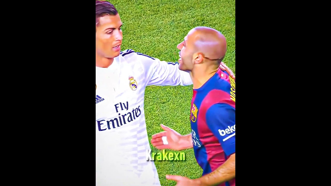 Ronaldo and Mascherano 💖🙌🥲 #shorts #viral #ronaldo #football