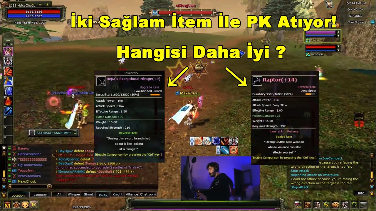 Deluxa - 2 İtem Alıp +9 Hepa Exp MS Ve Reb +14 Raptor İle &Ouml;n&uuml;ne Geleni Yok Ediyor! | Knight Online