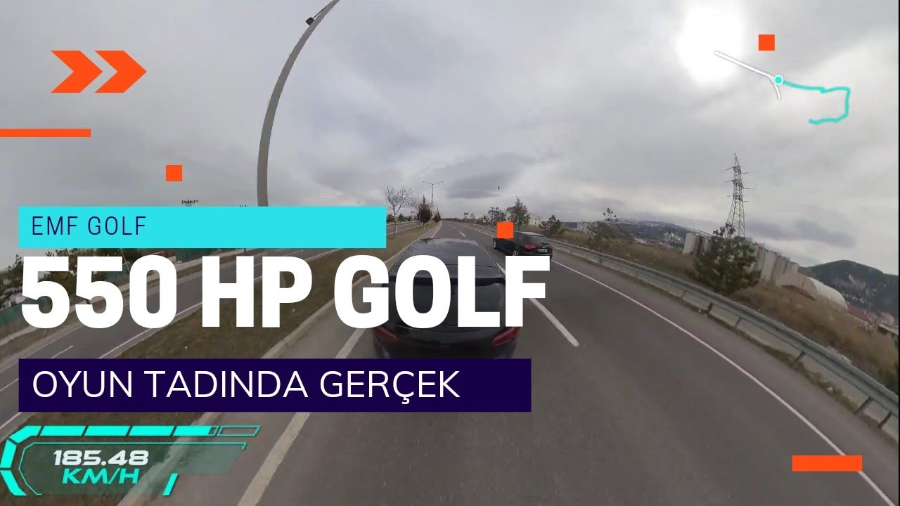 3rd Person 550HP VW GOLF GTI EMF in TURKEY / [ 5.7 K ]