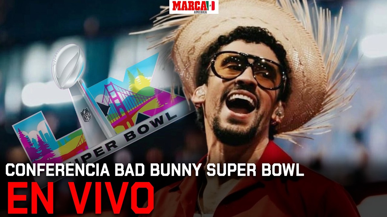 Bad Bunny regala detalles del medio tiempo del Super Bowl | Conferencia de prensa | EN VIVO