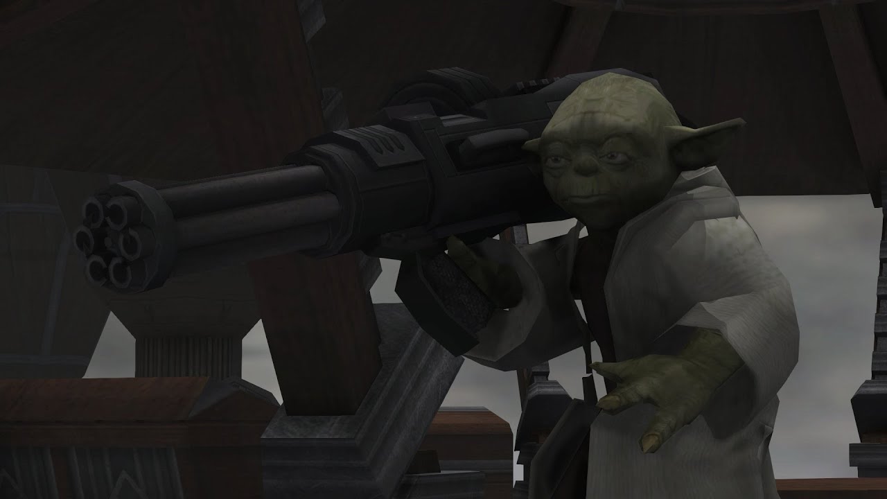 Yoda's Minigun in Classic Battlefront 2