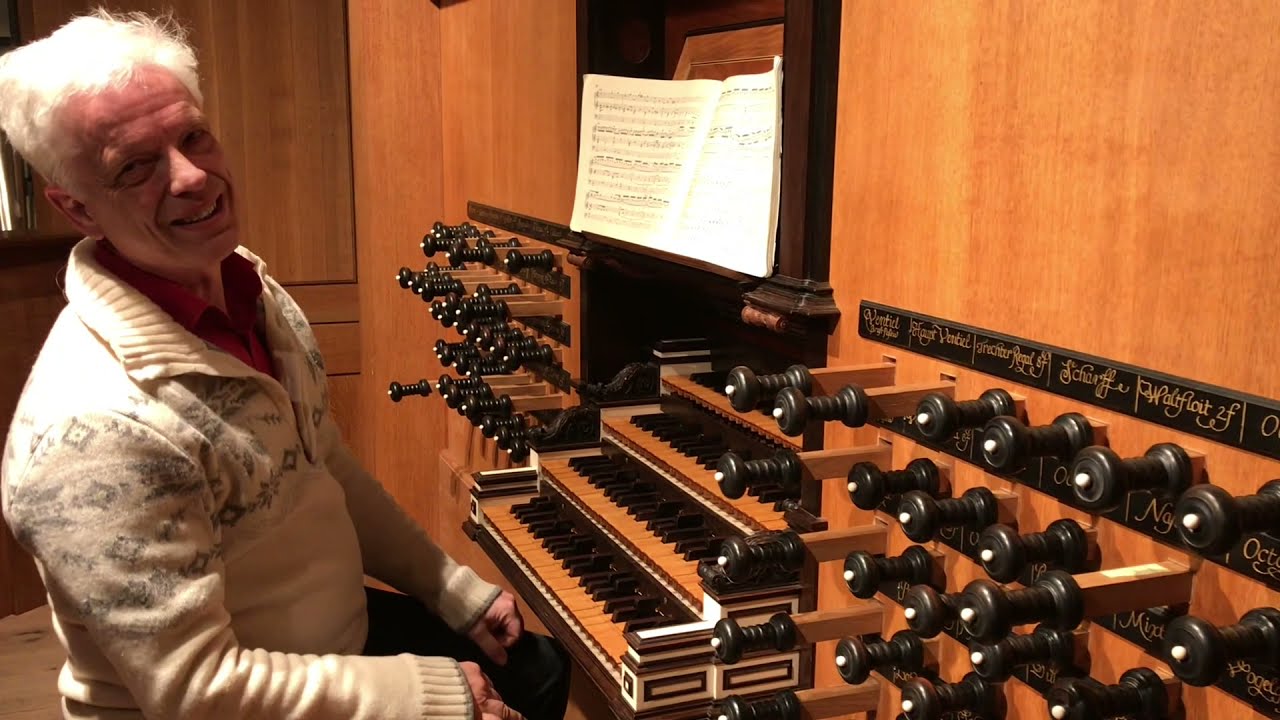 Hans Davidsson presenting M. Weckmann at the North German Baroque Organ in &Ouml;rgryte New Church
