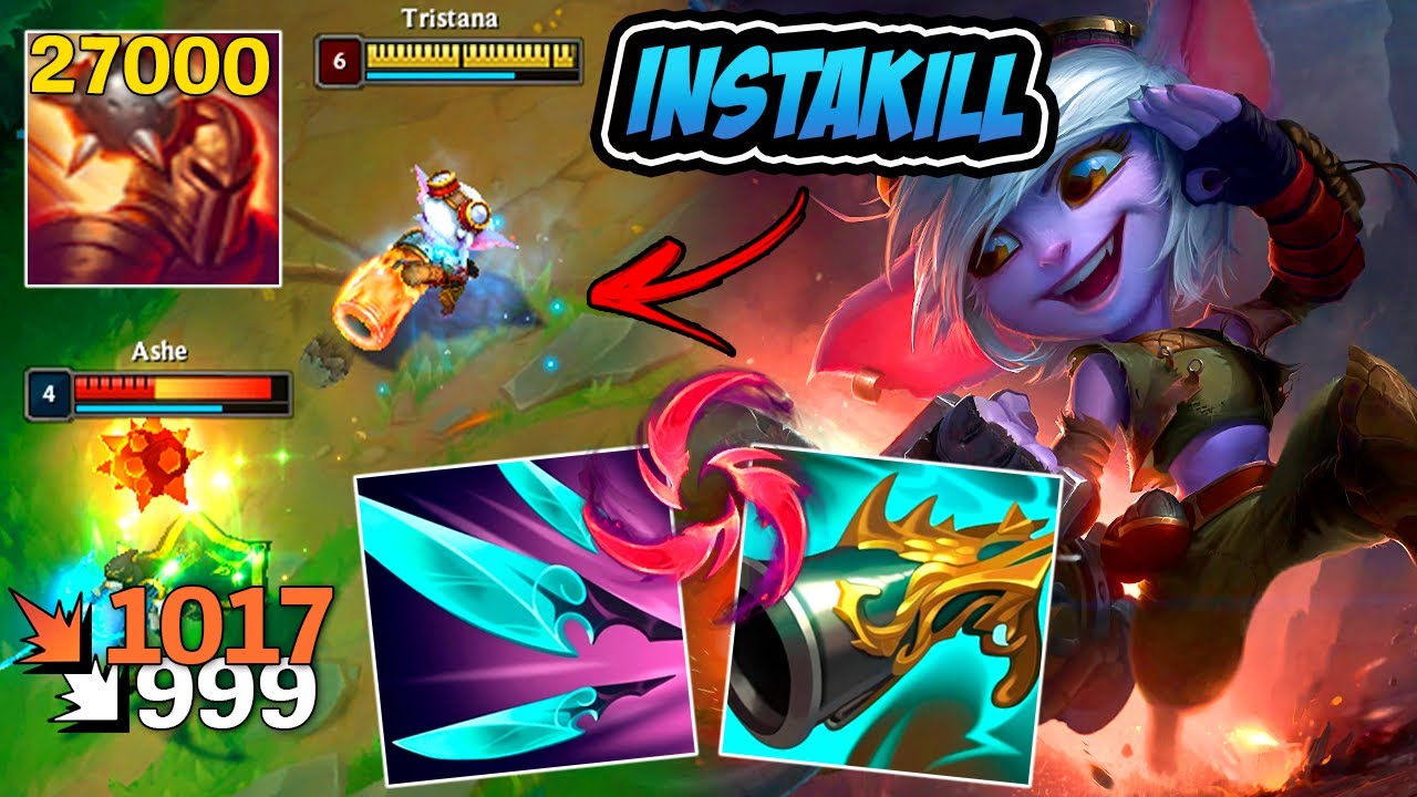 TRISTANA FULL CRÍTICO DE NAVORI BUILD INSTAKILL NA BOMBA - LEAGUE OF LEGENDS