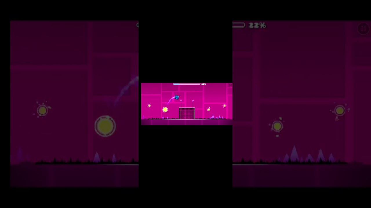 Beating poltergeist is geometry dash (only took 4 attempts)
