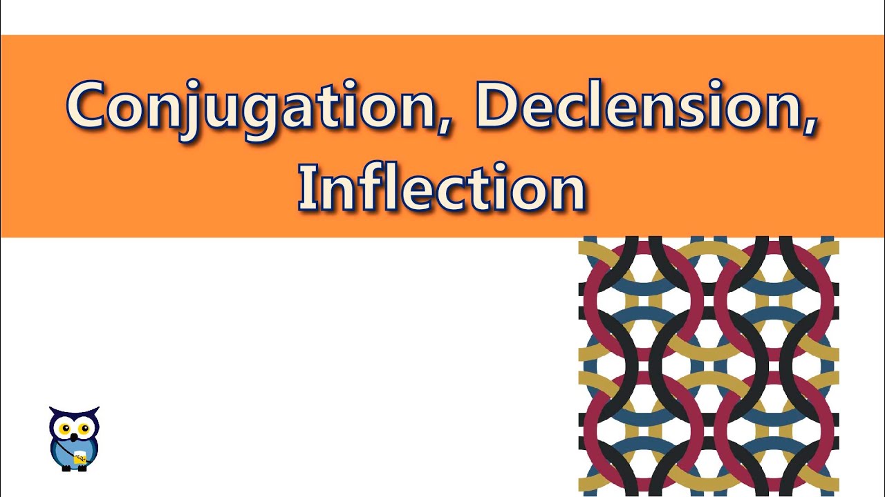Conjugation, Declension, Inflection