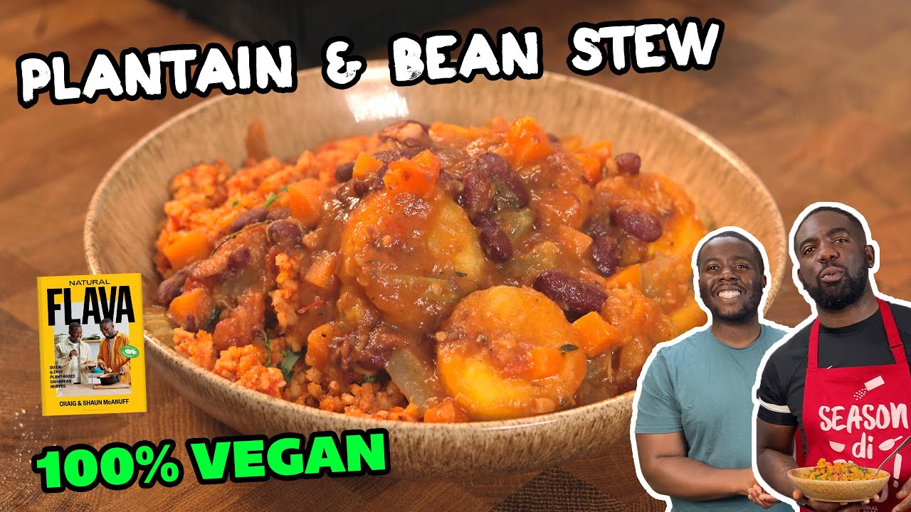 PLANTAIN BEAN STEW | Afro-Caribbean DELICIOUS WINTER WARMER | 100% VEGAN