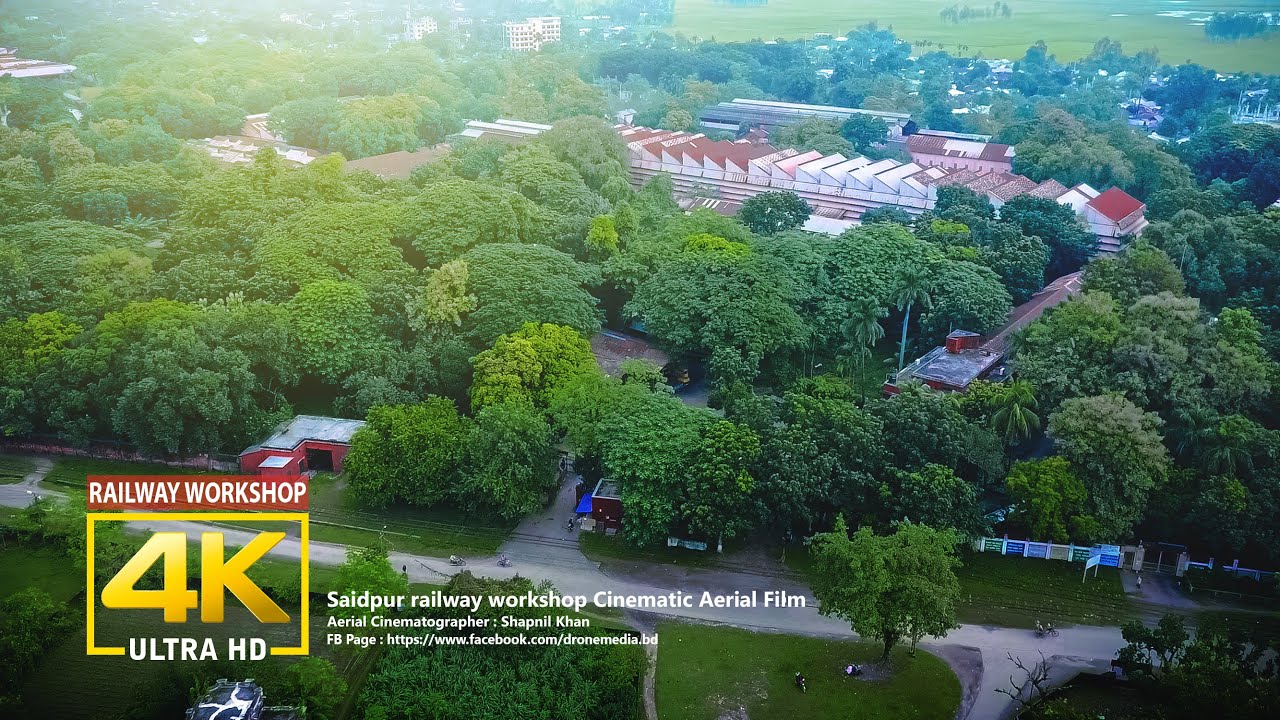 Saidpur Railway Workshop Bird's Eye View | Shapnil Khan | Drone Media Bangladesh