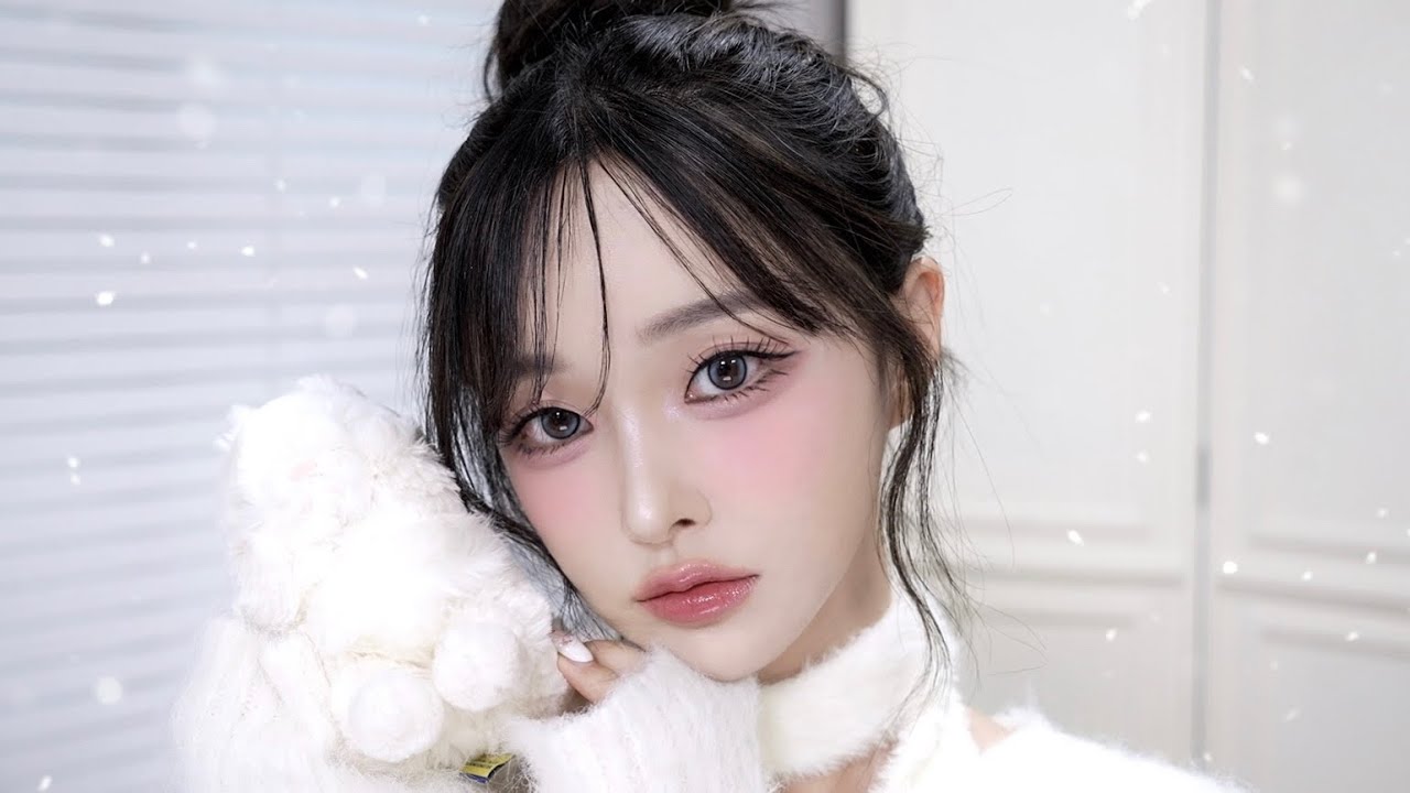 깨끗하고 뽀오얀🐇 초겨울 쿨톤메이크업⛄️🤍 + 절대 안 뜨는 겨울 베이스 루틴✨
