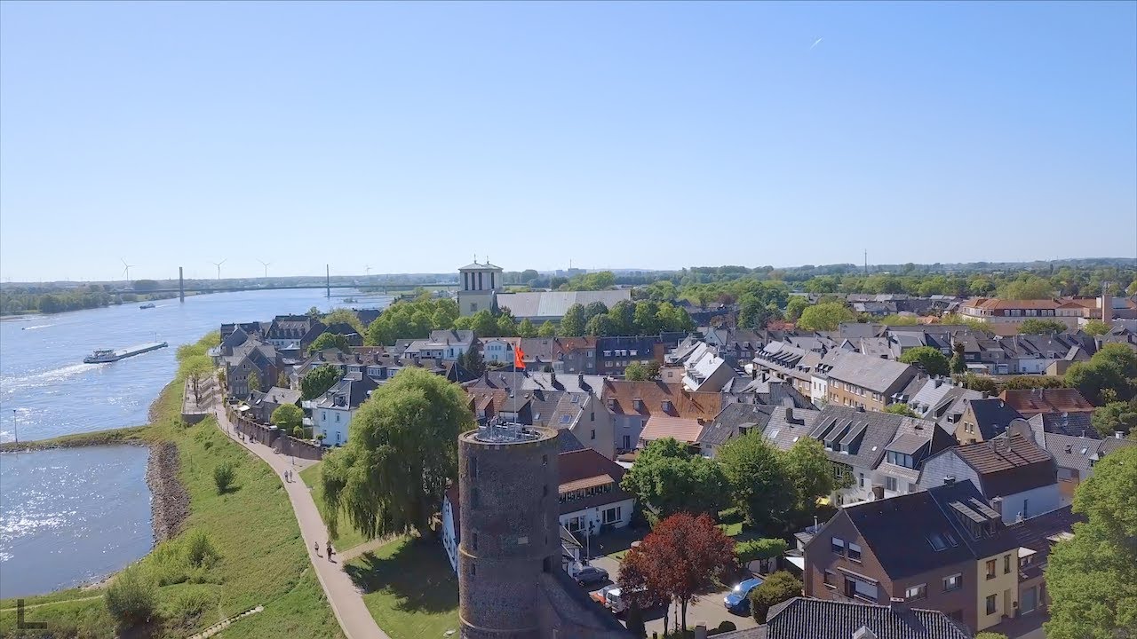 REES - am Niederrhein von oben [4K]