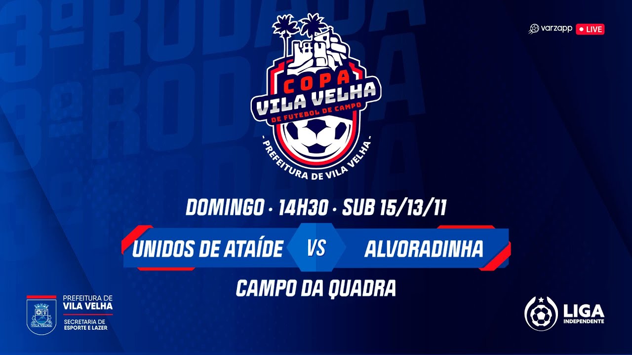 AO VIVO! Unidos de Ataíde x Alvoradinha - Copa Vila Velha de Futebol Infantil